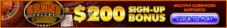 Grand Online Casino Playtech Bonus! 